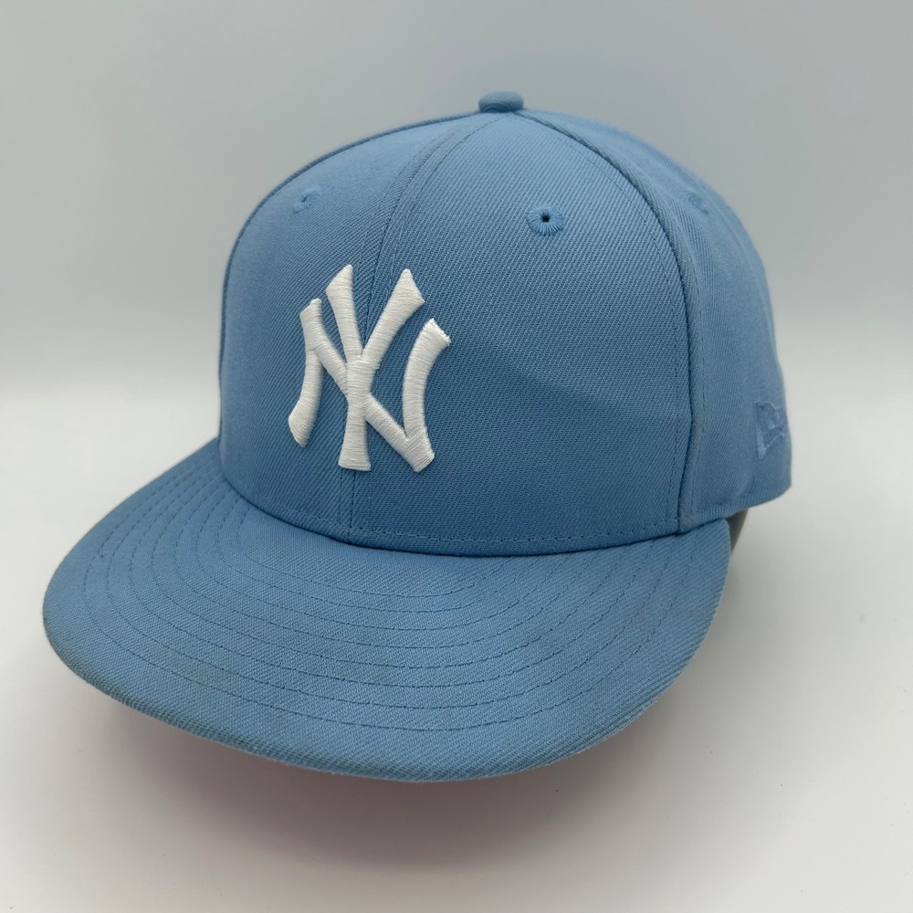 New York Yankees Hat New Era 59FIFTY Mens 7 3/4 Blue 1999 World Series Style